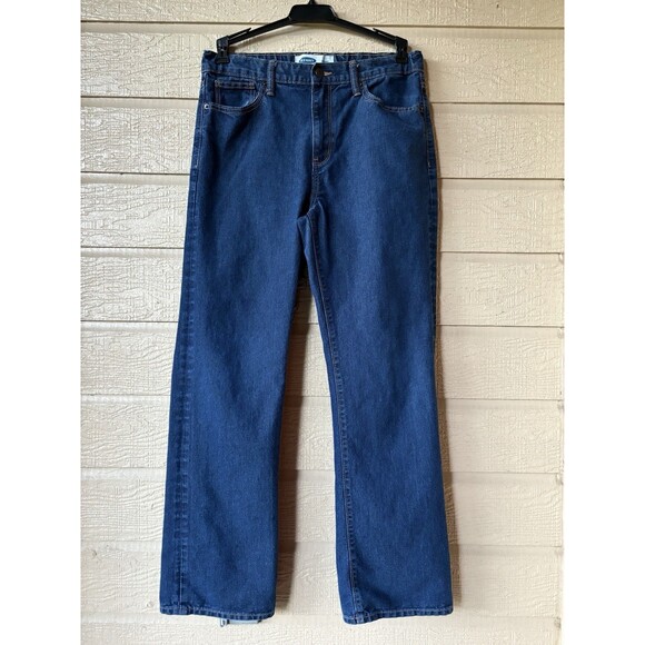 Old Navy boys Straight Denim Jeans size 16 Husky x 30" inseam Adjustable Waist - Picture 1 of 4